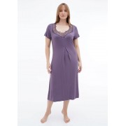 Нічна сорочка Cotpark фіолетова 2XL,3XL,4XL,5XL 13344